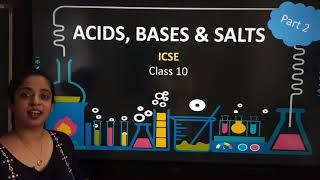 Acids Bases amp Salts part 2 Hydronium ion amp Hydroxyl ion  ICSE Class 10 [upl. by Tcideneb]