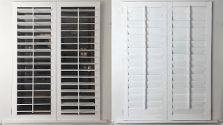 DIY  HOW TO MAKE PLANTATION SHUTTERS FROM SCRATCH  UNDER £50 [upl. by Michaela]