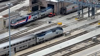 Amtrak in the Windy City A Look at the Chicago Yard [upl. by Tap]