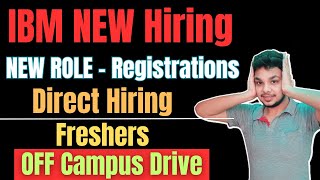 IBM Hiring Freshers  OFF Campus Job Drive For 2024  2023  2022  2021 Batch Hiring  Fresher Jobs [upl. by Eninotna25]