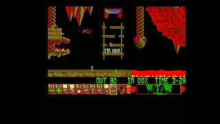 Lemmings Mayhem Level 5 Amiga Walkthrough [upl. by Hurwit]