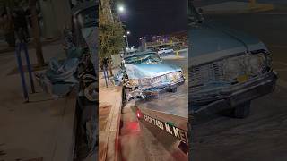 1963 Impala lowrider crashes 😢 vc mrposphotos lowriders 63impala lowriderproblems [upl. by Ahsurej]