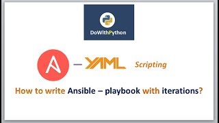 Ansibleplaybook  YAML Scripting  video  8  How to use loops in Ansible  playbooks [upl. by Swift]