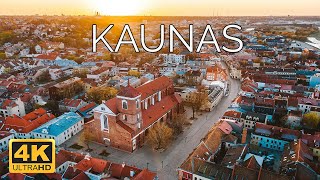 Kaunas Lithuania 🇱🇹  4K Drone Footage [upl. by Estren285]