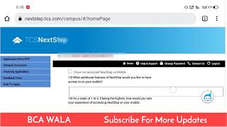 TCS Feedback form Issue All Queries Solve In This Video [upl. by Ver]