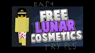 NEW Cosmetics Lunar Client Gratis EXCLUSIVE EASY Tutorial [upl. by Poland]