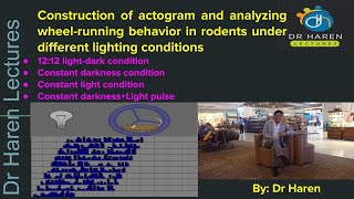 Construction of actogram and analyzing wheelrunning behavior in rodents under different lighting [upl. by Axel]