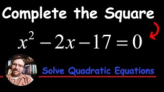 Solve by Completing the Square  Algebra 060103 [upl. by Esya]