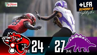 HIGHLIGHTS Mexicas vs Dinos semana 9 LFA 2024 lfacalientemx [upl. by Yatnoj199]