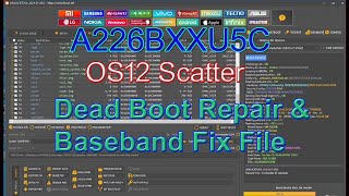 Samsung Galaxy A22 5G A226B U5 OS12 Scatter Firmware Dead Boot Repair amp Baseband Fix NV File [upl. by Hendel589]