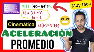 ✅​CINEMÁTICA Aceleración Promedio e Instantánea  𝙎é 𝙪𝙣 𝘾𝙍𝘼𝘾𝙆😎​🫵​💯  Física [upl. by Gizela]