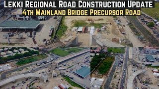 LEKKI REGIONAL ROAD CONSTRUCTION PROGRESS  Fourth Mainland Bridge Precursor Road [upl. by Prent]