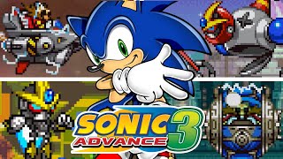 Sonic Advance 3 All Bosses As Sonic [upl. by Legyn]