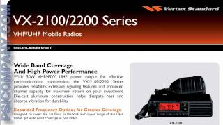 Vertex Standard VX2200 Mobile Radio An Overview [upl. by Tergram]