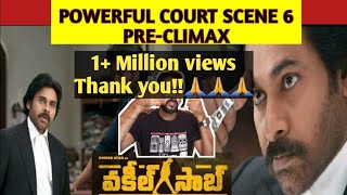 Vakeel Saab COURT SCENE 6 PRECLIMAX Reaction  Pawan Kalyan  Sarala Devi Vakeel Saab Movie Scenes [upl. by Dulla]