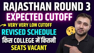 Rajasthan Neet Round 3 Expected Cutoff  Vacant Seat Matrix In Round 3  Last Chance To Get MBBS [upl. by Holcman]