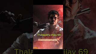 Thalapathy Vijay 69 announcement X Goat BGMGoatbgm ytshorts [upl. by Etiuqram]