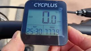 recensione ciclocomputer wireless GPS CYCPLUS G1 [upl. by Erny]