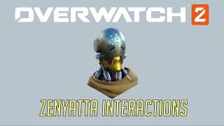 Overwatch 2 Second Closed Beta  Zenyatta Interactions  Hero Specific Eliminations [upl. by Lleoj290]