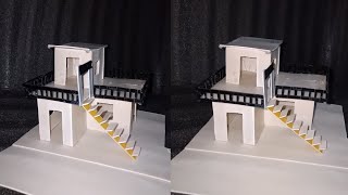 How to make an amazing miniature house  out of PVC pipe sheet part 1 [upl. by Maya]