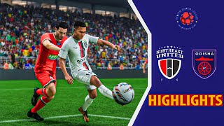 NorthEast United Vs Odisha Match Highlights ISL [upl. by Collette]