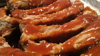 BBQ Spare Ribs Mac N CheeseQuick Meal Idea cooking bbq [upl. by Anayk6]