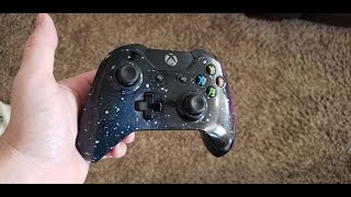 How to Custom Paint your Xbox One Controller GALAXY NEBULA [upl. by Benny]