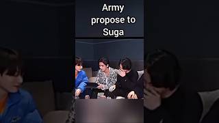 suga shyyoongi marry me bts propose to army army propose to suga including his Guitarist [upl. by Iyre]