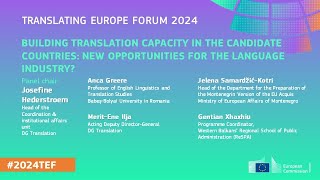 2024TEF  Building translation capacity in the candidate countries [upl. by Naired]