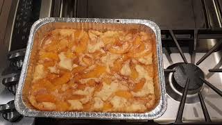 EASY PEACH COBBLER [upl. by Lap]