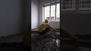 Dry floor screed shorts repair construction floor screeding [upl. by Zachar702]