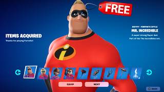 How to Get THE INCREDIBLES for FREE in Fortnite [upl. by Maida]