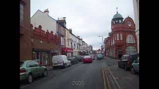 RHYL  RAILWAY STATION  STREETS  ROADS  WALES throughout time [upl. by Tavy806]