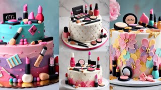 Makeup Theme Cakes IdeaGirl Birthday Cake Design 2024Trending Cake DesignsMakeup Cake Designcake [upl. by Benge]