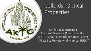 Colloids Optical Properties [upl. by Ehtiaf876]