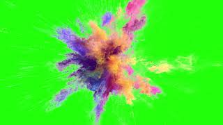 Green Screen FREE Colour Ball Explosion [upl. by Leafar]