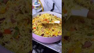 Fried Rice amp Peppered Chicken 😍 youtubeforyoupage youtubeshorts [upl. by Nilok]