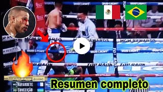 Resumen de la pelea Vaquero Navarrete vs Robson Conceicao pelea completa Navarrete vs Conceicao [upl. by Aneehc925]