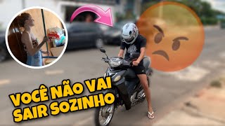 GRINGA NÃO QUIS DEIXAR EU SAIR SOZINHO DE MOTO mt ciumes 🤬 [upl. by Eenel]