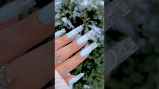 DIY Icicle Nails Using POLYGEL  Nail Art Tutorial❄️✨ [upl. by Ytsirt]