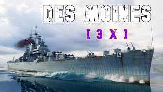 World of WarShips Des Moines  5 Kills 362K Damage [upl. by Tami]