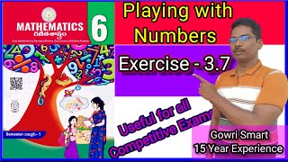 6th Class Maths New Syllabus Chapter3 Playing with Numbers  Exercise  37Must Watch Video [upl. by Darmit228]