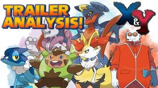 Pokémon X and Y  Starter Evolutions  Character Customization Details  Trailer Analysis [upl. by Zeena779]