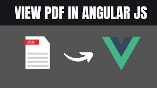 How To View PDF In Vue JS Tutorial Easy Method [upl. by Retsof93]