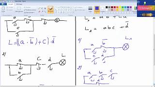 logique combinatoire comment traduire un schéma électrique en équation logique [upl. by Eeniffar]