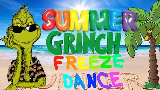 Summer Grinch Freeze Dance Yoga  Summer Brain Break  Just Dance  Freeze Damce  Gonoodle Inspired [upl. by Niwdog]