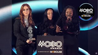 Sugababes  Impact Award acceptance speech at the MOBOAwards  2024 [upl. by Juliano]