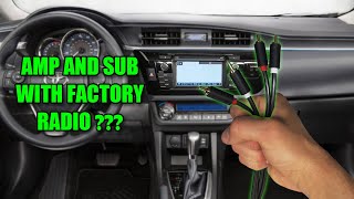 How To Install Amp And Sub With Factory Radio [upl. by Ancilin586]