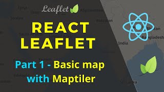 How to integrate open street maps in react using leaflet and maptiler  React Leaflet  Part 1 [upl. by Elorac]