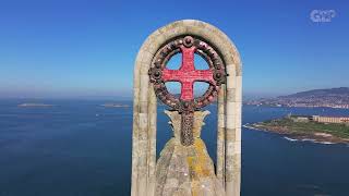 VIRGEN DE LA ROCA Mirador en Bayona  Galicia  4k [upl. by Drofdarb746]